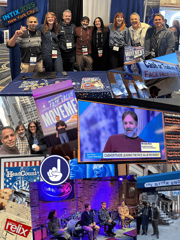 CashorTrade INTIX- Face Value Tickets