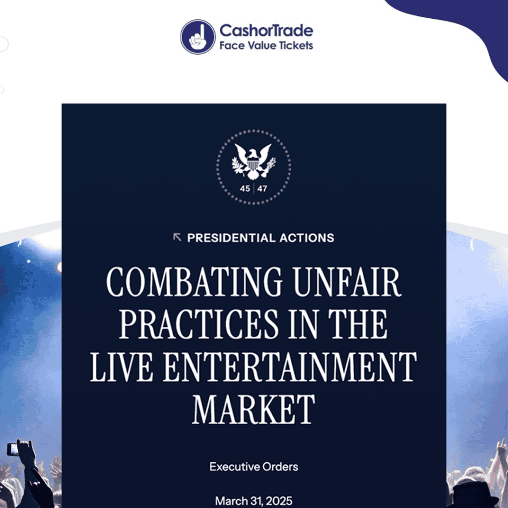 Founders of CashorTrade sharing their perspective on the executive order regarding ticketing reform.