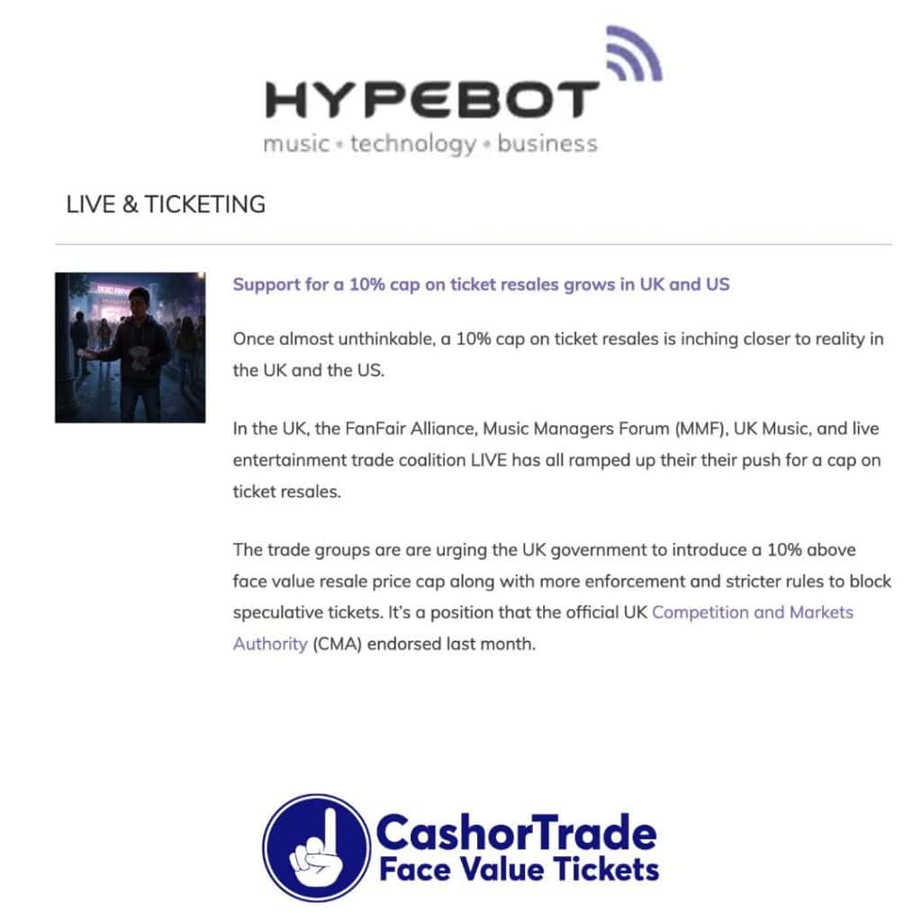 Hypebot - CashorTrade Resale Tickets