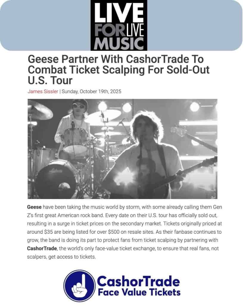 Geese Partner With CashorTrade